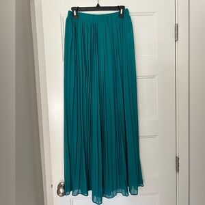 LISTICLE TEAL blue green pleated palazzo dress pants m medium NEW!